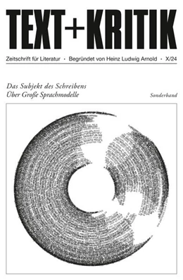 Abbildung von Bajohr / Hiller | TEXT + KRITIK Sonderband - Das Subjekt des Schreibens | 1. Auflage | 2024 | beck-shop.de