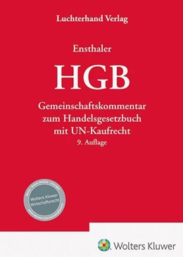 Abbildung von Ensthaler | HGB - Kommentar | 9. Auflage | 2025 | beck-shop.de