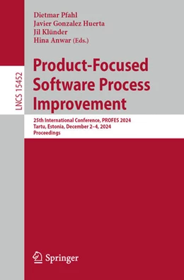 Abbildung von Pfahl / Gonzalez Huerta | Product-Focused Software Process Improvement | 1. Auflage | 2024 | 15452 | beck-shop.de