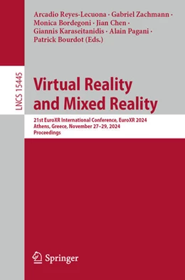 Abbildung von Reyes-Lecuona / Zachmann | Virtual Reality and Mixed Reality | 1. Auflage | 2024 | 15445 | beck-shop.de