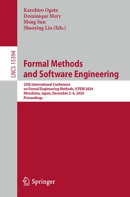 Abbildung von Ogata / Mery | Formal Methods and Software Engineering | 1. Auflage | 2024 | 15394 | beck-shop.de