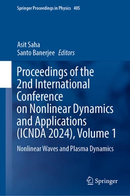 Abbildung von Saha / Banerjee | Proceedings of the 2nd International Conference on Nonlinear Dynamics and Applications (ICNDA 2024), Volume 1 | 1. Auflage | 2024 | beck-shop.de