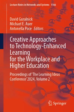 Abbildung von Guralnick / Auer | Creative Approaches to Technology-Enhanced Learning for the Workplace and Higher Education | 1. Auflage | 2024 | beck-shop.de