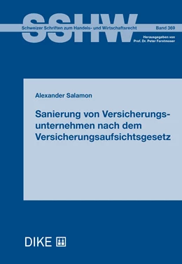 Abbildung von Salamon | Sanierung von Versicherungsunternehmen nach dem Versicherungsaufsichtsgesetz | 1. Auflage | 2024 | Band 369 | beck-shop.de