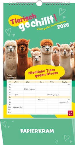 Abbildung von Vennebusch | Familienkalender 2026: Tierisch gechillt! Unser großer Familienplaner 2026 | 1. Auflage | 2025 | beck-shop.de