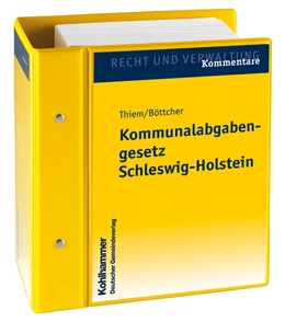 Abbildung von Thiem / Böttcher | Kommunalabgabengesetz Schleswig-Holstein | 1. Auflage | 2019 | beck-shop.de