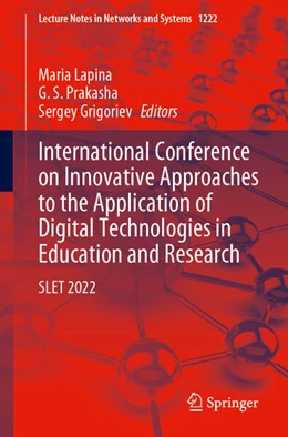 Abbildung von Lapina / Prakasha | International Conference on Innovative Approaches to the Application of Digital Technologies in Education and Research | 1. Auflage | 2024 | beck-shop.de