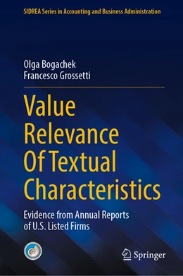 Abbildung von Bogachek / Grossetti | Value Relevance Of Textual Characteristics | 1. Auflage | 2025 | beck-shop.de