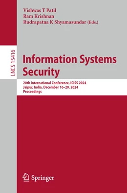 Abbildung von Patil / Krishnan | Information Systems Security | 1. Auflage | 2024 | 15416 | beck-shop.de