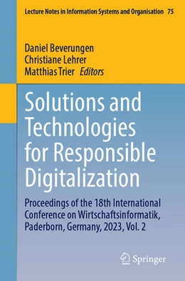 Abbildung von Beverungen / Lehrer | Solutions and Technologies for Responsible Digitalization | 1. Auflage | 2025 | beck-shop.de