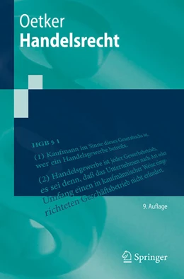 Abbildung von Oetker | Handelsrecht | 9. Auflage | 2025 | beck-shop.de