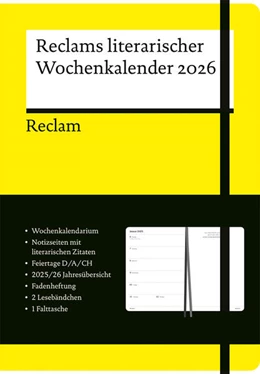 Abbildung von Reclams literarischer Wochenkalender 2026 | 1. Auflage | 2025 | beck-shop.de