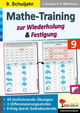 Abbildung von Krampe / Mittelmann | Mathe-Training zur Wiederholung und Festigung / Klasse 9 | 1. Auflage | 2024 | beck-shop.de