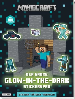 Abbildung von Minecraft: Der große Glow-in-the-Dark Stickerspaß: Stickern - Rätseln - Ausmalen | 1. Auflage | 2025 | beck-shop.de