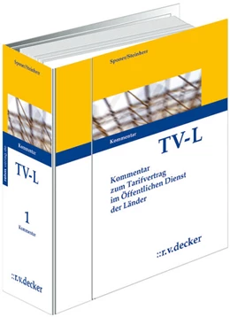 Abbildung von Sponer †/ Steinherr | Tarifvertrag für den öffentlichen Dienst der Länder (TV-L) • mit Aktualisierungsservice | 1. Auflage | 2024 | beck-shop.de