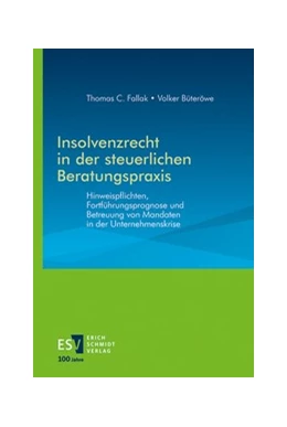 Abbildung von Fallak / Büteröwe | Insolvenzrecht in der steuerlichen Beratungspraxis | 1. Auflage | 2024 | beck-shop.de