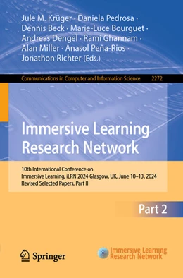 Abbildung von Krüger / Pedrosa | Immersive Learning Research Network | 1. Auflage | 2025 | 2272 | beck-shop.de