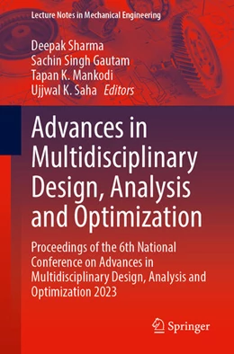 Abbildung von Sharma / Gautam | Advances in Multidisciplinary Design, Analysis and Optimization | 1. Auflage | 2025 | beck-shop.de