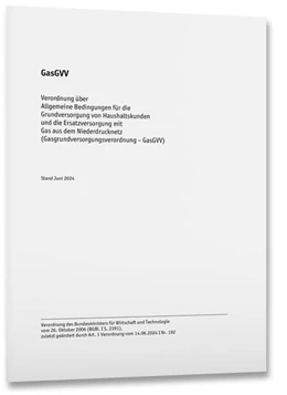 Abbildung von GasGVV – Gasgrundversorgungsverordnung | 1. Auflage | 2024 | beck-shop.de