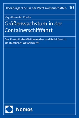 Abbildung von Cordes | Größenwachstum in der Containerschifffahrt | 1. Auflage | 2025 | 10 | beck-shop.de