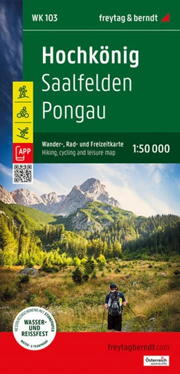 Abbildung von Freytag & Berndt | Hochkönig, Wander-, Rad- und Freizeitkarte 1:50.000, freytag & berndt, WK 103 | 1. Auflage | 2025 | beck-shop.de