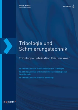 Abbildung von Tribologie und Schmierungstechnik 71, 3 (2024) | 1. Auflage | 2024 | beck-shop.de
