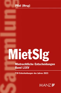 Abbildung von Pfiel | Mietrechtliche Entscheidungen MietSlg | 1. Auflage | 2024 | beck-shop.de