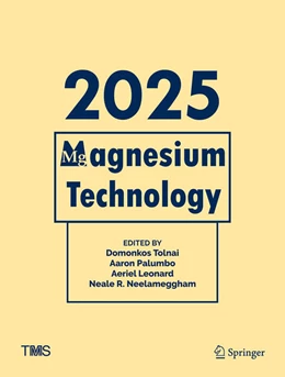 Abbildung von Tolnai / Palumbo | Magnesium Technology 2025 | 1. Auflage | 2025 | beck-shop.de