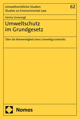 Abbildung von Unverzagt | Umweltschutz im Grundgesetz | 1. Auflage | 2024 | 62 | beck-shop.de