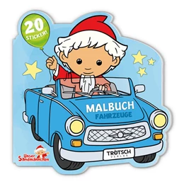 Abbildung von Trötsch Verlag GmbH & Co.KG | Trötsch Unser Sandmännchen Mini-Malbuch mit Stickern Fahrzeuge | 1. Auflage | 2025 | beck-shop.de