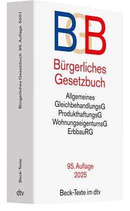 Abbildung von Bürgerliches Gesetzbuch: BGB | 95. Auflage | 2025 | 5001 | beck-shop.de