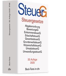 Abbildung von Steuergesetze: SteuerG | 33. Auflage | 2025 | 5765 | beck-shop.de