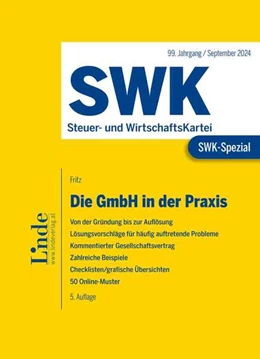 Abbildung von Fritz | SWK-Spezial Die GmbH in der Praxis | 5. Auflage | 2025 | beck-shop.de