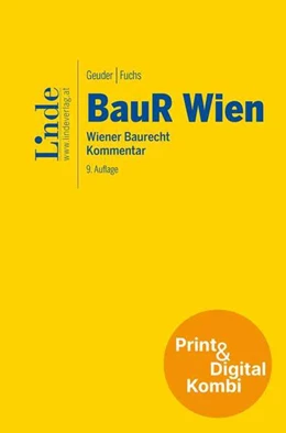 Abbildung von Geuder / Fuchs | BauR Wien | Wiener Baurecht (Kombi Print&digital) | 9. Auflage | 2024 | beck-shop.de