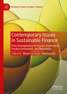 Abbildung von La Torre / Leo | Contemporary Issues in Sustainable Finance | 1. Auflage | 2025 | beck-shop.de