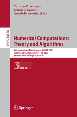 Abbildung von Sergeyev / Kvasov | Numerical Computations: Theory and Algorithms | 1. Auflage | 2025 | 14478 | beck-shop.de