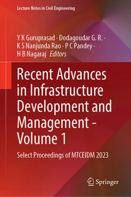 Abbildung von Guruprasad / Dodagoudar | Recent Advances in Infrastructure Development and Management - Volume 1 | 1. Auflage | 2025 | 570 | beck-shop.de