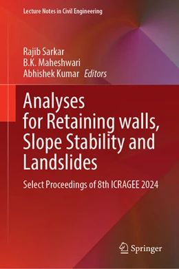 Abbildung von Sarkar / Maheshwari | Analyses for Retaining walls, Slope Stability and Landslides | 1. Auflage | 2025 | beck-shop.de