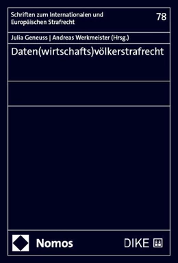 Abbildung von Geneuss / Werkmeister | Daten(wirtschafts)völkerstrafrecht | 1. Auflage | 2024 | beck-shop.de