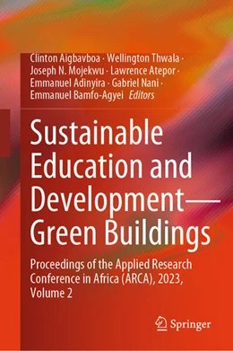 Abbildung von Aigbavboa / Thwala | Sustainable Education and Development-Green Buildings | 1. Auflage | 2024 | beck-shop.de