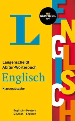 Abbildung von Langenscheidt Abitur-Wörterbuch Englisch Klausurausgabe | 1. Auflage | 2025 | beck-shop.de