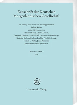 Abbildung von Steiner | Zeitschrift der Deutschen Morgenländischen Gesellschaft 174 (2024) 2 | 1. Auflage | 2024 | beck-shop.de