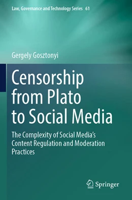 Abbildung von Gosztonyi | Censorship from Plato to Social Media | 1. Auflage | 2024 | 61 | beck-shop.de