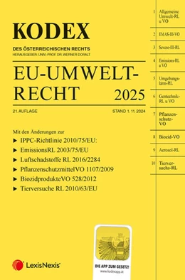 Abbildung von Doralt | KODEX EU-Umweltrecht 2025 - inkl. App | 21. Auflage | 2024 | beck-shop.de