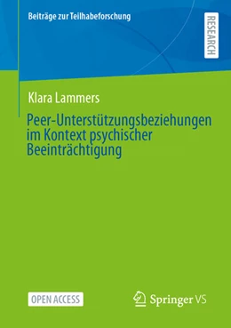 Abbildung von Lammers | Peer-Unterstützungsbeziehungen im Kontext psychischer Beeinträchtigung | 1. Auflage | 2025 | beck-shop.de