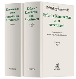 Abbildung von Erfurter Kommentar zum Arbeitsrecht (27. Auflage) und Kommentar zum europäischen Arbeitsrecht (6. Auflage) • Set | 1. Auflage | 2027 | beck-shop.de