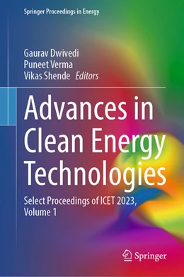 Abbildung von Dwivedi / Verma | Advances in Clean Energy Technologies | 1. Auflage | 2024 | beck-shop.de