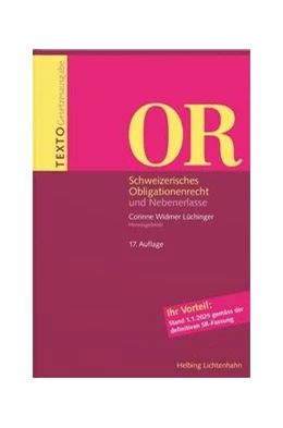Abbildung von Widmer Lüchinger | Texto OR | 17. Auflage | 2025 | beck-shop.de