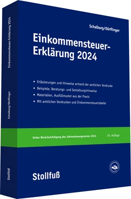 Abbildung von Schalburg / Dörflinger | Einkommensteuer-Erklärung 2024 | 19. Auflage | 2024 | beck-shop.de