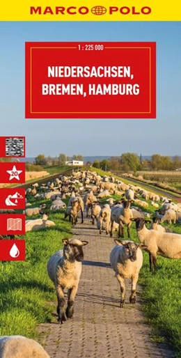 Abbildung von MARCO POLO Reisekarte Deutschland 03 Niedersachsen, Bremen, Hamburg 1:225.000 | 8. Auflage | 2025 | beck-shop.de